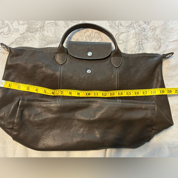 Leather Longchamp le Pliage large tote - Picture 2 of 16